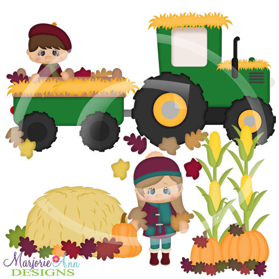 Fall Hayride SVG Cutting Files + Clipart - Click Image to Close